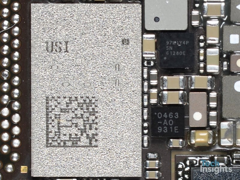 The U1 chip in the iPhone 11 Pro Max [via TechInsights]